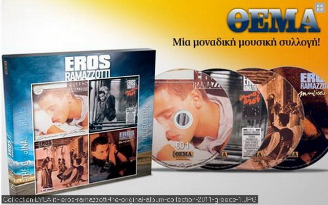 2012 EROS RAMAZZOTTI box 4 cd THE ORIGINAL ALBUMS COLLECTION Grecia 